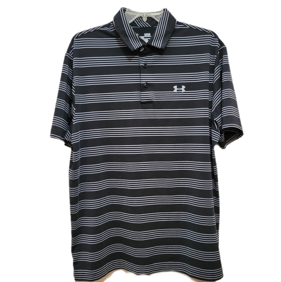 Under Armour Men's Short Sleeve Striped Polo shirt - Picture 1 of 4